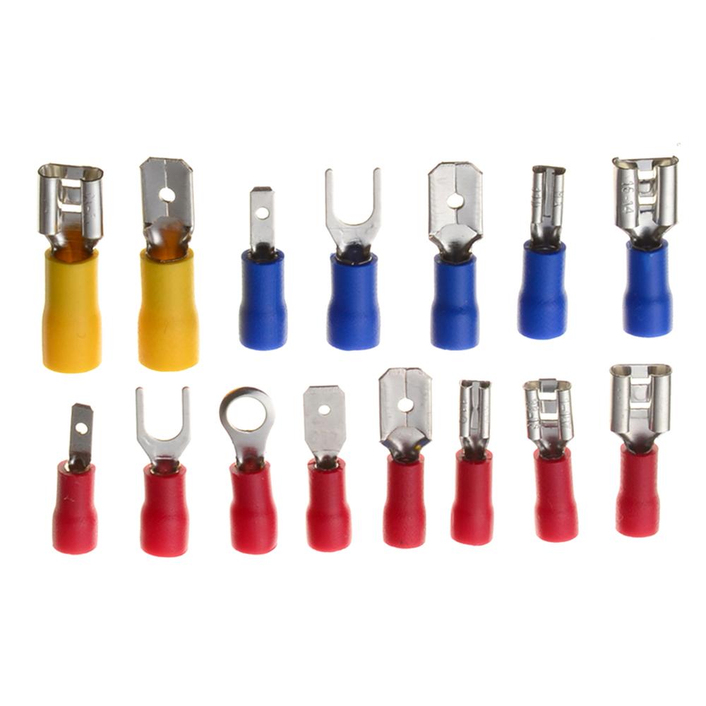 280 шт., различные изолированные электрические разъемы, обжимные клеммы для проводов с портативным ящиком для хранения