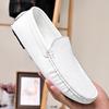 Модные мужские туфли-лоферы из спилковой кожи, белые кроссовки, мужские повседневные брендовые весенние мужские туфли-лоферы для вождения, мокасины Zapatos Hombre