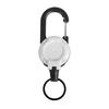 1/4Pcs Retractable Keychain with 60CM Steel Cord Heavy Duty Carabiner Badge Reel ID Holder Extendable Camping Hiking Hanging Buckle Keyring