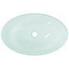 Tempered Glass Washbasin 54.5 x 35 x 15.5 cm Matte Finish