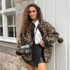 Women's Autumn/Winter Leopard Print Casual Loose Long-Sleeve Jacket (A34397)