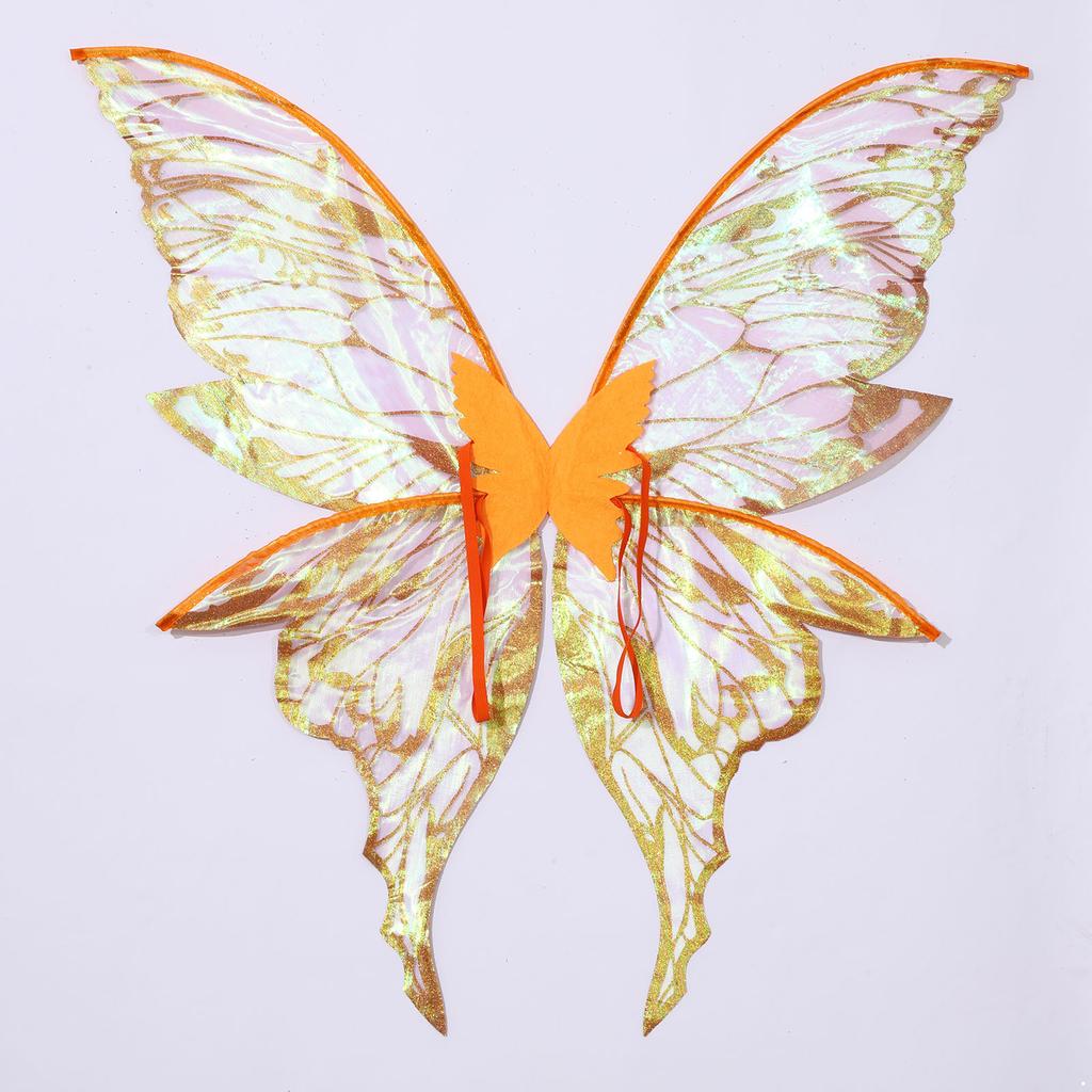 Костюм «Крылья бабочки и эльфийские уши» — полный набор аксессуаров для взрослых и детей, идеально подходящий для ролевых игр в стиле феи, маскарада и Хэллоуина.