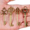 1pc Bronze Keys Metal Alloy Large Antique Vintage Old Brass Skeleton Lot Cabinet Lock Metal Alloy Home Improvement Accessories