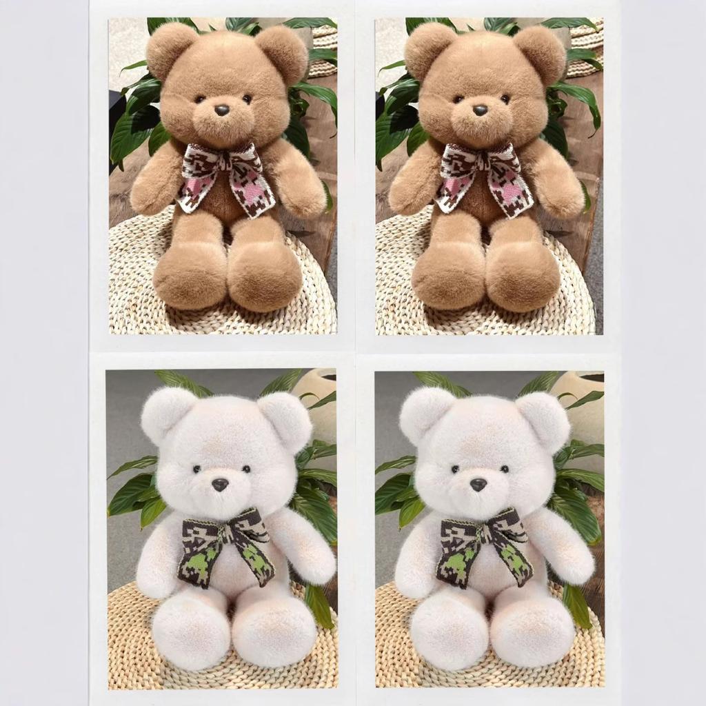 Cute Bear Doll Plush Toy Bow Tie Bear Doll Cute Teddy Bear Rag Doll Pillow Birthday Gift