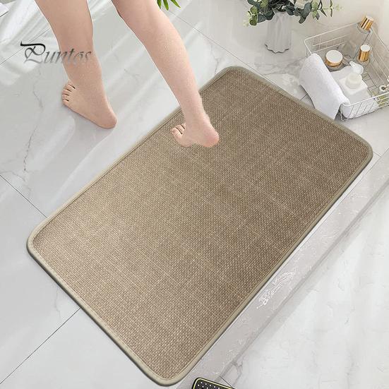 Коврик для ванной комнаты Нескользящий Быстросохнущий Легко моется Мягкий Впитывающий Коврик для душа Ванные комнаты Кухни Прачечные Принадлежности