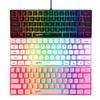 V700 игровая клавиатура с цветной подсветкой механическая 61 клавиша портативная проводная офисная клавиатура ультра тихая клавиатура для ноутбука ПК