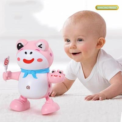 Игрушки для малышей, обучающие лазанию, 1 шт. Лягушка, обучающая ползанию, поющая и танцующая лягушка, электрический робот