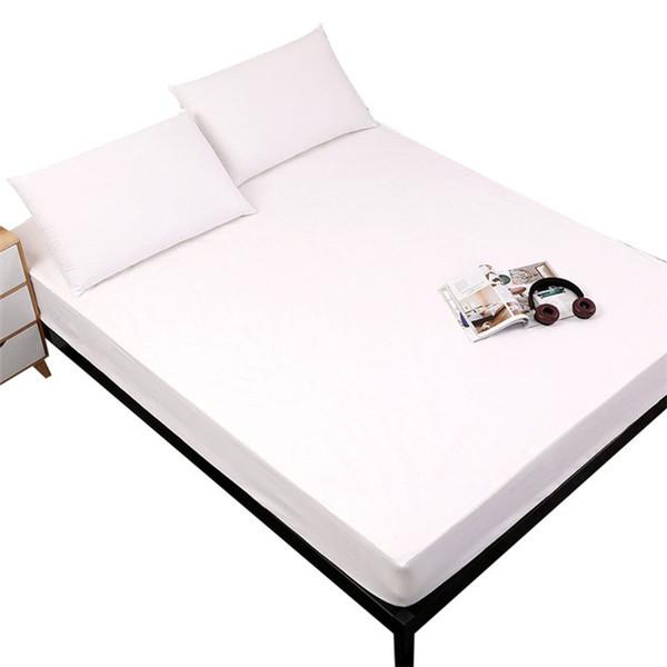 Простыня на кровати с эластичной резинкой по всему периметру, сплошное цветное покрывало, защитный чехол, наматрасник, глубокий карман, без наволочки