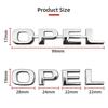 ABS Letter Sticker Car Rear Trunk Tail Boot Emblem Badge Logo For Opel Corsa Astra Insignia Vectra Zafira Meriva Mokka Grandland