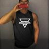 Muscleguys, новая молодежная спортивная повседневная майка, летняя облегающая и дышащая мужская майка, жилет для фитнеса, бодибилдинга, футболка без рукавов с принтом