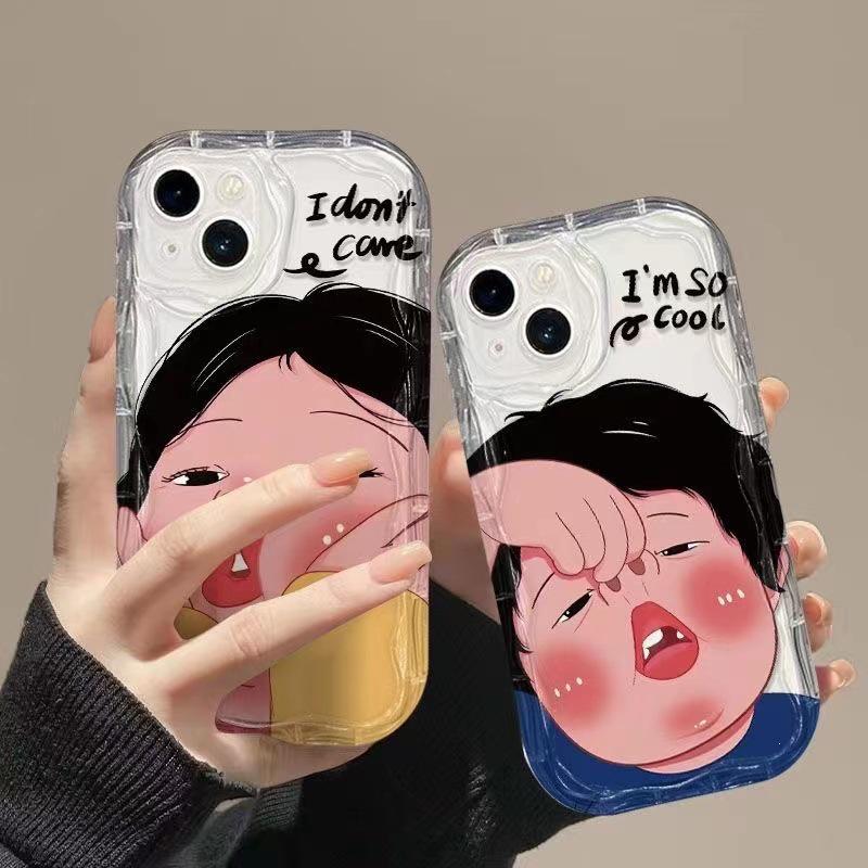 Модный Прозрачный Забавный Чехол для Телефона для Пары для iPhone 15, 14/13 Pro, 11, 8 Plus/7/6