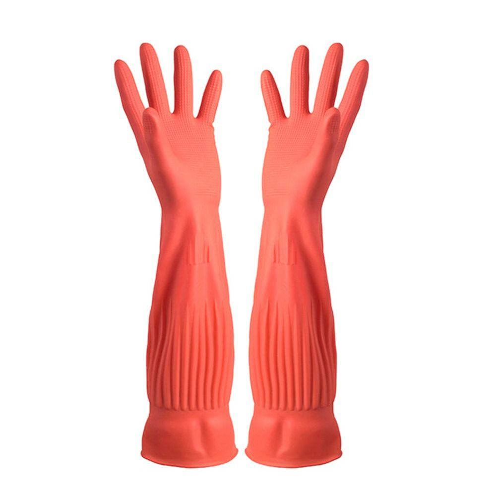 Водонепроницаемые резиновые хозяйственные перчатки Толстые перчатки для мытья машины Перчатки для мытья кухни