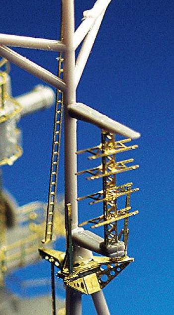 Hasegawa Japanese Navy Light Cruiser Agano Type Detail Up Etched Parts Basic B Plastic Model Parts QG38 1/350