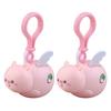 1/2Pcs Pig Keychain Pendant with Flapping Wings Pull String To Vibrate Fun Toy Decoration Kids Bag Pendant Car Keychain