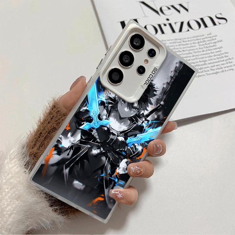 Мягкий чехол для телефона Sword Art Online Кирито для Samsung Galaxy S24 S25 FE S26 Edge S23 Ultra S22 Plus S21 + Ударопрочная задняя крышка Sh
