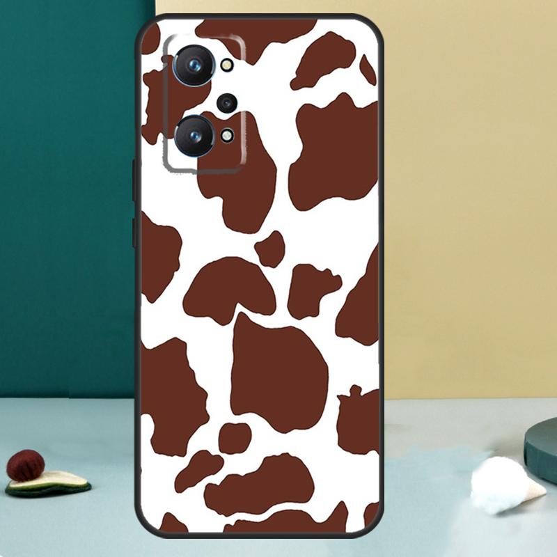 Чехол с принтом шкуры коровы для Realme 14 13 Pro Plus 10 11 12 GT 5 6 6T GT7 Pro C61 C55 C53 C51 C21Y C25S C75 C67