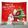 Snowman Christmas Tree Tapestry Christmas Wall Decor Background Fabric Home Decor Christmas Tapestry Tapeçaria De Natal