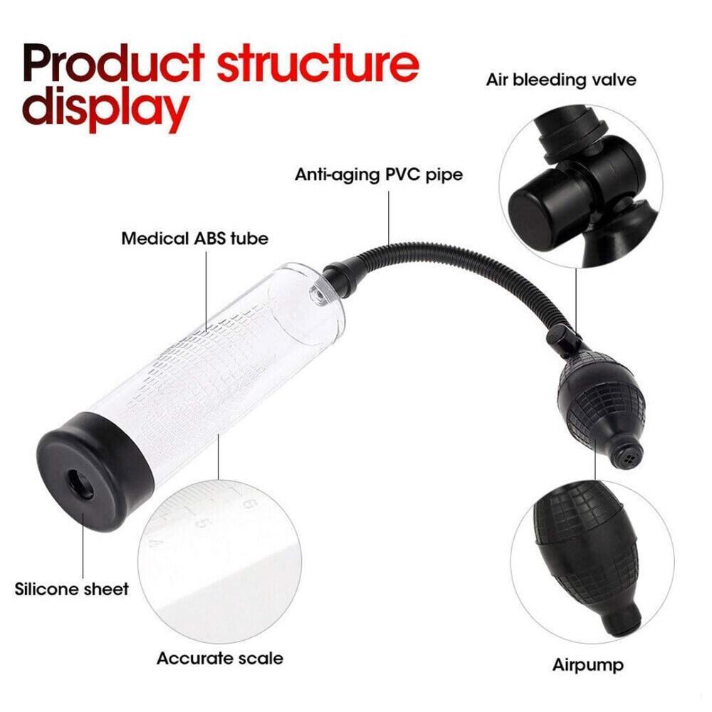 Насос для увеличения пениса, насос для увеличения пениса, удлинитель для члена, вакуумная секс-игрушка, тренажер-массажер для мужчин, член
