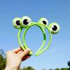 Super Cute Frog Cartoon Head Hoop for Women Shopping Photograph Party Headpiece Lovely Princess Girls Hair Hoop