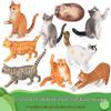 Реалистичная модель-игрушка для симуляции пород кошек: Короткошерстный, Персидский, Оранжевый, Сомалийский
