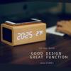 WOOD SHOW Speaker Stylish Wireless Multifunctional Thermometer Alarm Alarm Qi International Radio Law USB Powered Bluetooth5.0 Clock, Speaker, Clock,