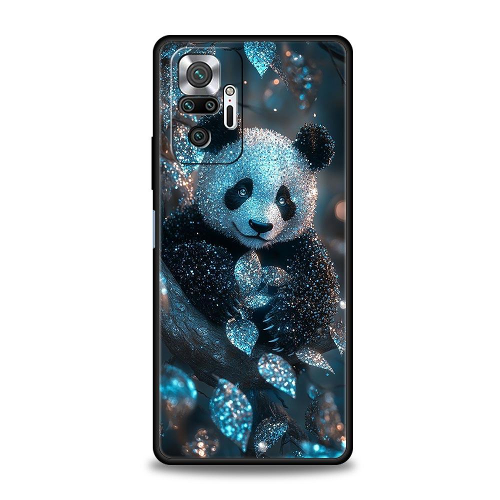 Baby Panda Phone Case Cover for Redmi 14C 10C Note 15 14 13 12 10 11 K40 Pro Plus 5G Soft TPU Shockproof Shell Fundas Capas Bags