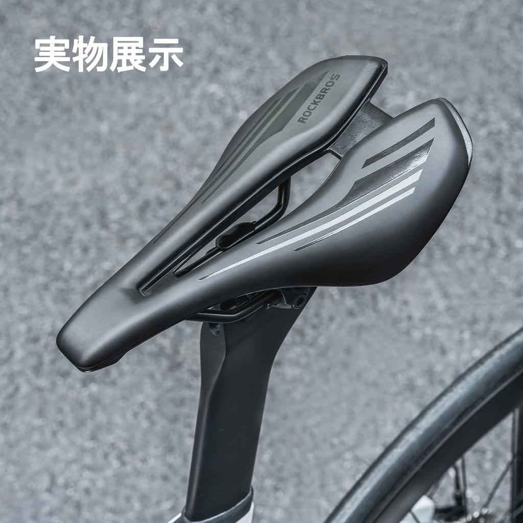 ROCKBROS Bicycle Perforated Saddle Memory Foam Saddle Shock for Road Cross Mountain and Mamachari Saddle, Cushion, Cushion, Waterproof, Absorption,