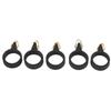 5pcs Fishing Rod Hook Holder Rubber Circle Stainless Steel Fishing Pole Hook Keeper for Bait ToolS