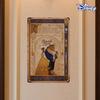 1 шт. Металлическая жестяная табличка Disney «Красавица и чудовище» — винтажное романтическое настенное панно с Белль и Чудовищем, прочное железо, 20,32x30,48 см, для использования на открытом воздухе/в помещении.