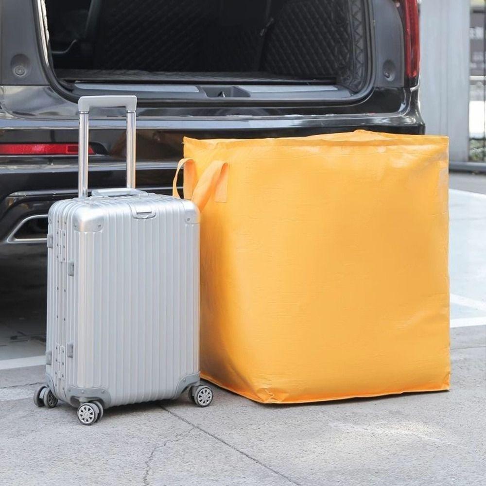 Thickened Woven Bag Large Capacity Clothes Organizer Portable Moving Packing Bag