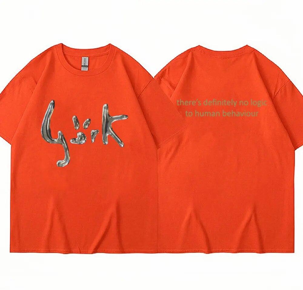 Футболка с изображением певицы Бьорк Хунман 90-х годов, повседневная готическая одежда, футболки с короткими рукавами, женская футболка унисекс в стиле хип-хоп, винтажная футболка большого размера