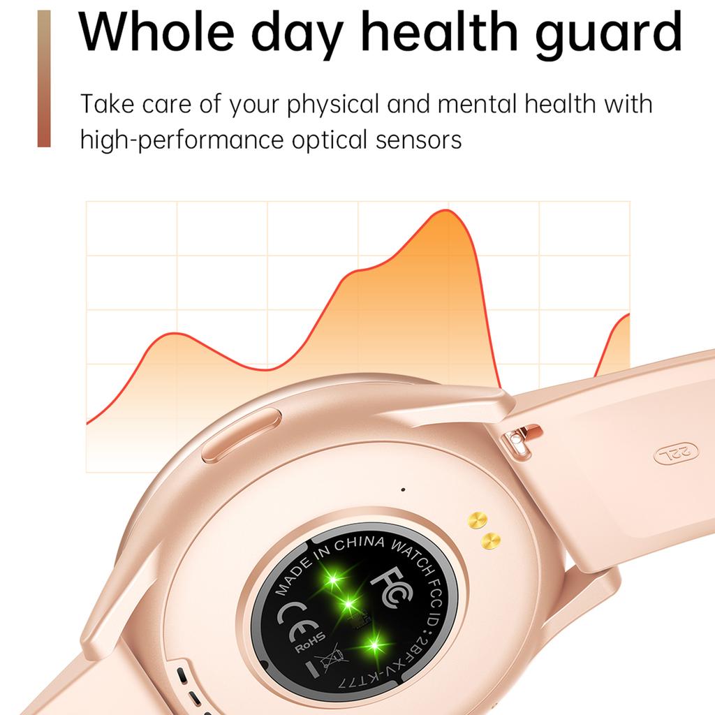 KT77 Bluetooth-compatible Call Smart Watch 1.46-inch Screen Heart Rate Sleep Monitoring Sports Watch