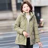 Stylish Hooded Padded Winter Jacket for Middle-Aged Women