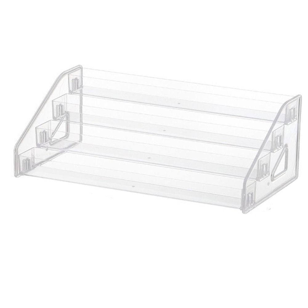 Прозрачный держатель для лака для ногтей, экономящий место, подставка для очков, поднос для хранения косметики, кладовая