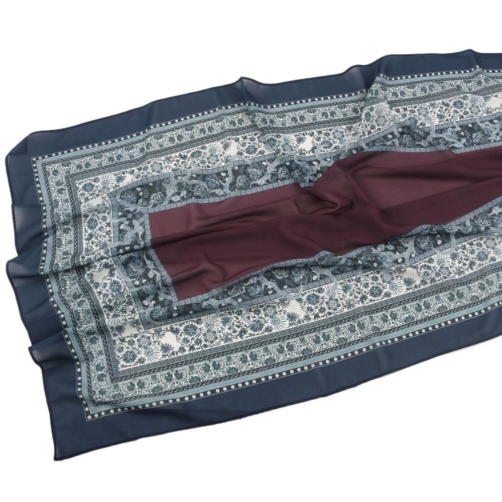 Print Headscarf Long Islamic Turban Elegant Ethnic Style Scarf Daily