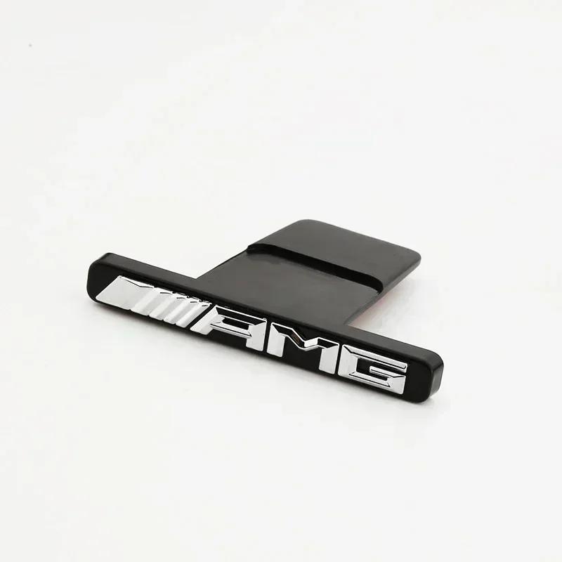 Car Front Grille Badge Logo Emblem Sticker For Mercedes Benz AMG Class W204 W205 W203 W206 W220 W211 W212 GLC CLS Accessories