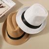 Fashion Gangster Cap Beach Straw Panama Cap Jazz Dress Hat Cowboy Fedora Hat Sun Hat