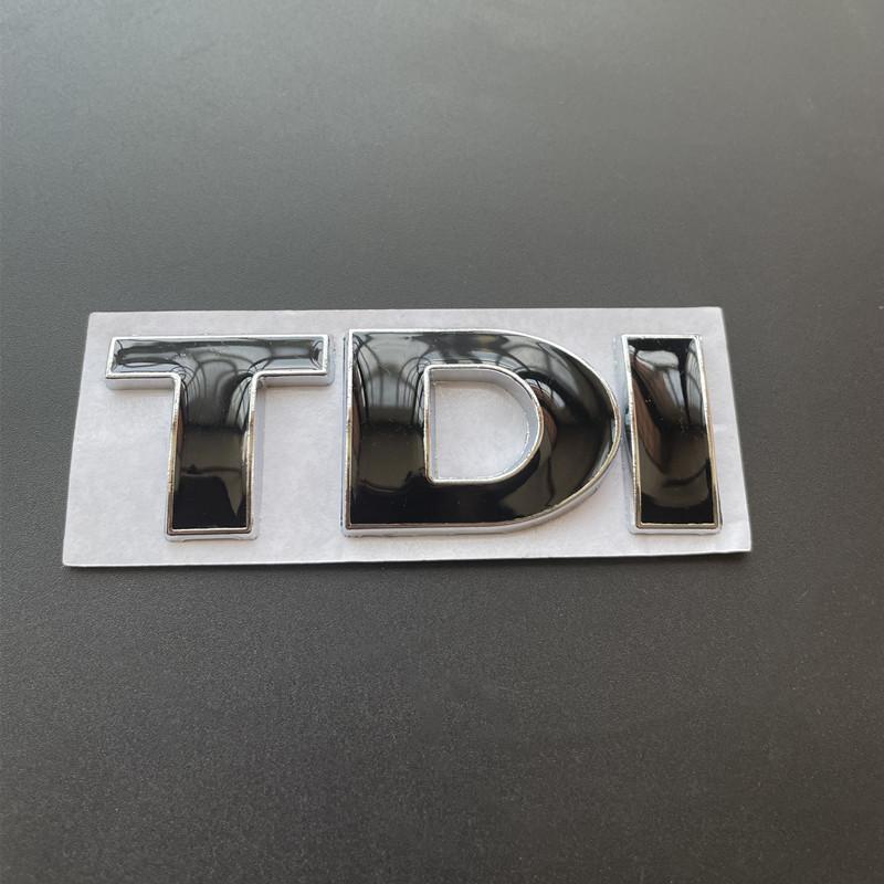 3D Металлический Логотип Значок TDI На Решетку Радиатора Автомобиля Наклейка На Крышку Багажника Для VW Golf 4 6 7 MK6 Polo Jetta Passat Аксессуары