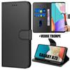 Case for Samsung A73 5G - Leather Effect - Magnetic Closure - Full Protection - 2 Tempered Glasses