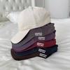 Fashion Hat Korean autumn and winter simple letter U thorn sun hat men's and women's tide four seasons versatile soft top couple show face small