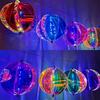 Luminous Film Hot Air Balloon Wind Spinner Bright Film Colorful Design Luminous Windmill Dazzling Wind Transparent Material