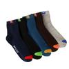 Women Colorful Bright Flower Socks In Tube Casual Cotton Socks 5pc