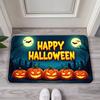 Halloween Printed Anti Slip Dust Doormat Pumpkin Ghost Bat Castle Pattern Floor Mat Home Entrance Holiday Indoor Outdoor Rug