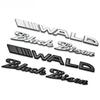 1Pcs 3D ABS WALD Black Bison Car Side Fender Rear Trunk Emblem Badge Sticker Decals for Be/nz B C E GLE GLS GLA GLC ML GL S V G Class