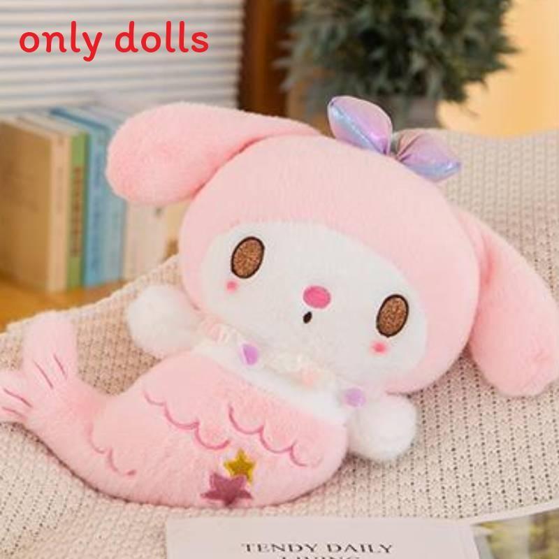 Милая плюшевая кукла-подушка с персонажем My Melody в виде русалки для девочек, подарок и декор спальни