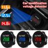 DC 12V-24V Digital Panel Voltmeter Voltage Meter Tester Led Display Auto Motorcycle Boat ATV Truck Refit Car