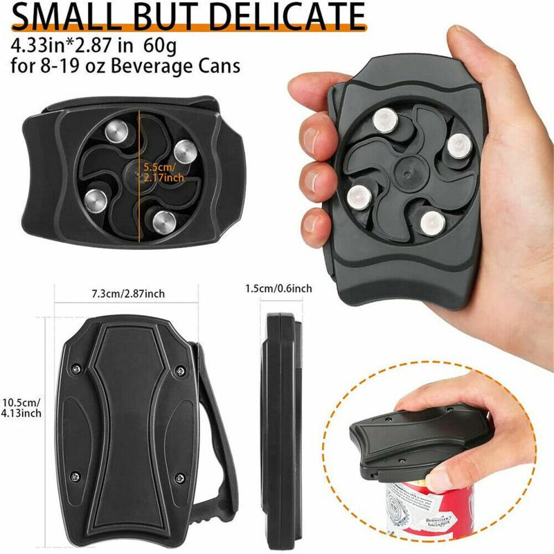 Открывалка для банок, барный инструмент, безопасная ручная открывалка, портативные бытовые кухонные инструменты для банок для напитков на 8-19 унций