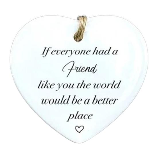 Подарок в форме сердца, подвесное акриловое украшение, подарок на день рождения, лучший друг