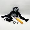 Мягкая плюшевая игрушка Gorilla Tag, кукла-орангутанг с очками-карандашами, вдохновленная популярной игрой, милый цветной подарок для коллекционеров игр
