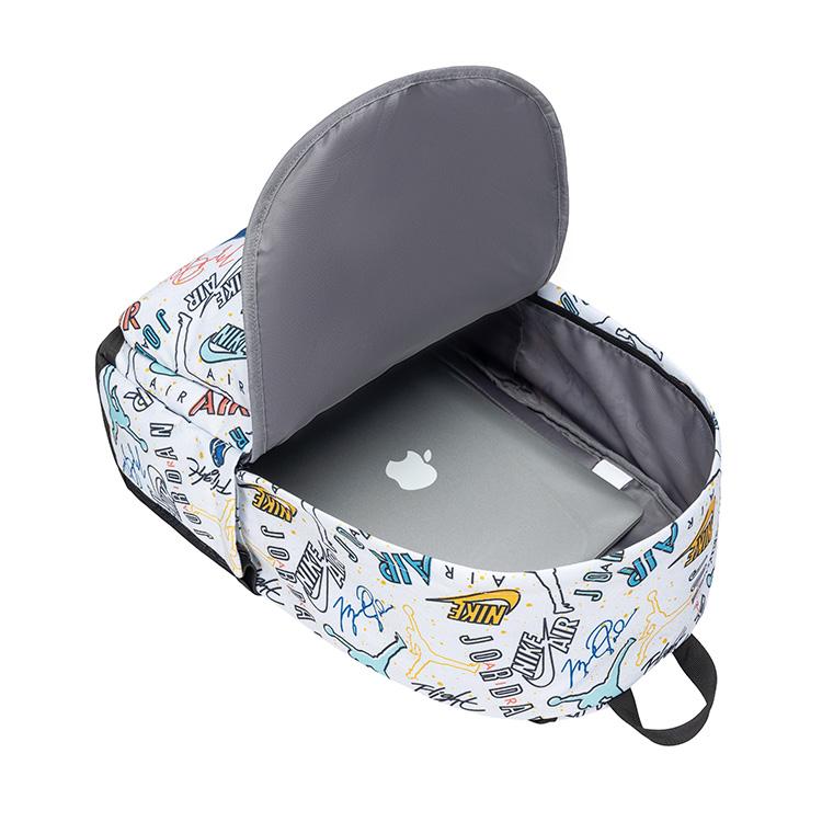 Jordan Colorful Graffiti Print Backpack Large Unisex backpack White JD2533200AD-005